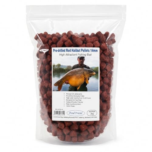 Pond Friend Pre Drilled Halibut Pellets Carp Fishing Bait Angling Hair Rig Attractant