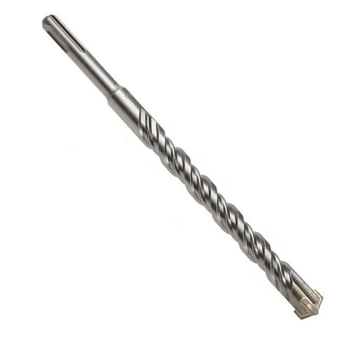 1pcs Rotary Hammer Drill Bits, 200mm Length Cross Drill Bit Concrete Drill Bit 6-25mm SDS-PLUS Round Shank Impact Drill Bits For Masonry, Brick, Concrete(18mm x 200mm)