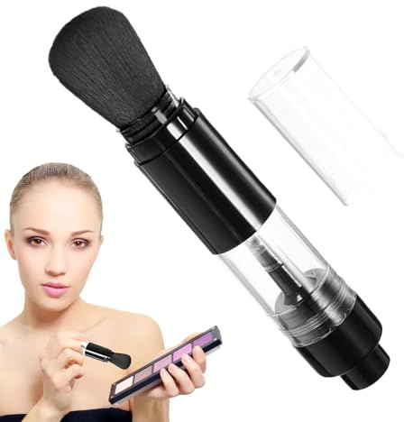 Pinceau à poudre rechargeable - Applicateur de de teint poudre libre | Miel pour couleur et blush