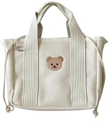 CAZSTYK Mehrzwecktasche, Baby-Wickeltasche, Kordelzug, offene Tasche, Handtasche, Wickeltasche, großes Fassungsvermögen, Reisetasche, beige