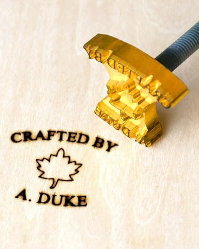 Personalisierter Brandeisen für Holz, personalisierter Hitzestempel für Holz, Leder, Lebensmittel, Fleisch, Grill, Geschenke für Handwerksliebhaber (3,81 cm)