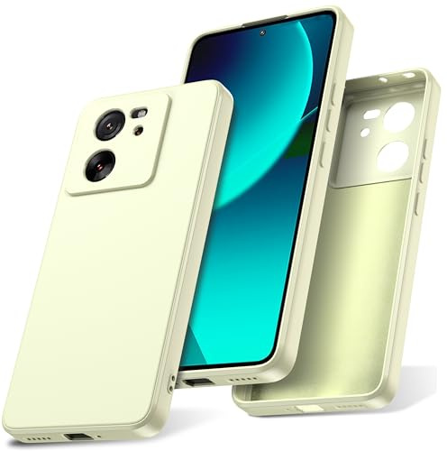 Watana Funda para Xiaomi 13T 13T Pro Case de Silicona,Blanco | Soft-Touch,Antigolpes,Antipolvo,Funda Protectora con Forro de Microfibra para xiaomi 13t 13t Pro