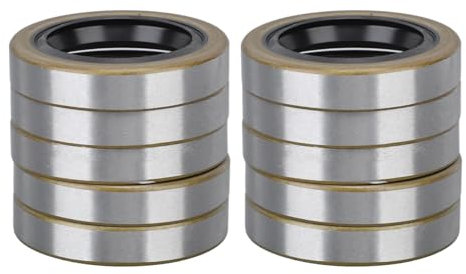 10Pcs Joints de Graisse à Lèvres Doubles, Joint de Roue de Moyeu d'Essieu de la Remorque Haute Dureté, S'Adapte à Dexter 010 019 00, Transcom 171255TB, pour 3500 Lbs Essieux