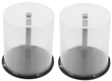 VICASKY Contenitore Porta CD in Plastica Pp 100 Pezzi 2 Pezzi | Capacità Ampia, Portatile e Salvaspazio, Organizzazione e Protezione per CD e Dvd