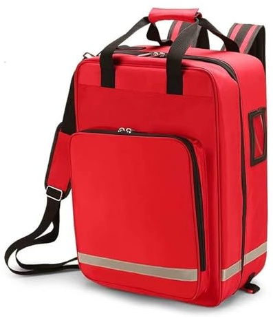 Erste-Hilfe-Rucksack Wasserdicht – Großer Leichter Notfallrucksack mit Mehreren Fächern für Haushalt, Auto, Camping und Wandern