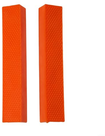 Almohadillas magnéticas de goma para mordazas de banco de 4, 5, 6 pulgadas, abrazaderas de prensa de taladro y agarre suave, protección para metal, madera, plástico, naranja y verde (naranja B)
