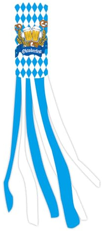 Beerfest Drapeau à manches à vent | Chaussettes de vent de fête de bière allemande - Décorations créatives en plein air pour patio, jardin, arrière-cour, quai, balcon