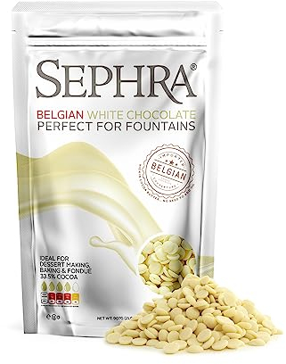 Sephra Belgian Couverture Fountain Ready Chocolate Callets - White 907g