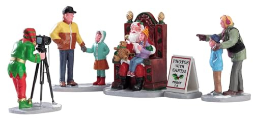 Lemax 22032 - Set di 5 foto di Natale con Babbo Natale