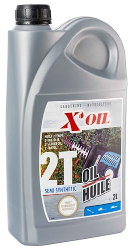 Greenstar 10056 Huile 2 temps semi-synthèse X'Oil en bidon 2 L, Noir