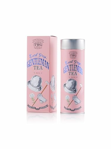 TWG Tea | Earl Grey Gentleman | Loose Leaf Black Tea | Bergarmot & Rose | Haute Couture Tin, 100g | Gift Set