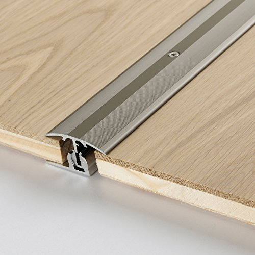 Parador Boden-Profile Übergangsprofil Aluminium für Parkett Edelstahl. Bodenbeläge 8-18 mm Edelstahl