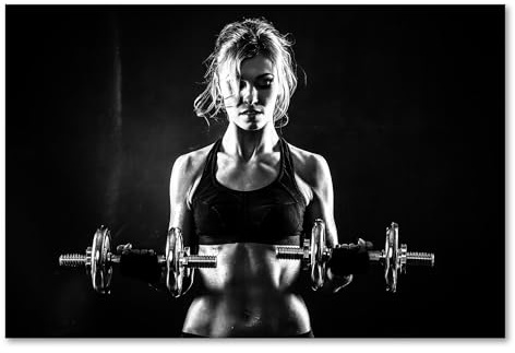 Postereck - 3061 - Frau Fitness, Sport Training Bodybuilding - Wandposter Fotoposter Bilder Wandbild Wandbilder - Poster - 3:2-61,0 cm x 40,5 cm