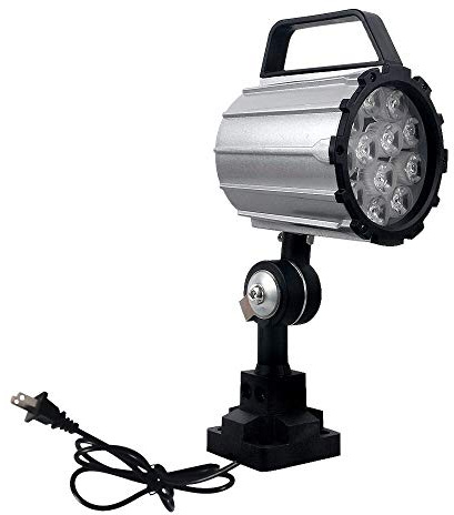 LED Machine Light,12W 120 Volt Adjustable Short Arm LED Work Light for Drilling,Lathe, CNC Milling Machine (12W with US Plug)