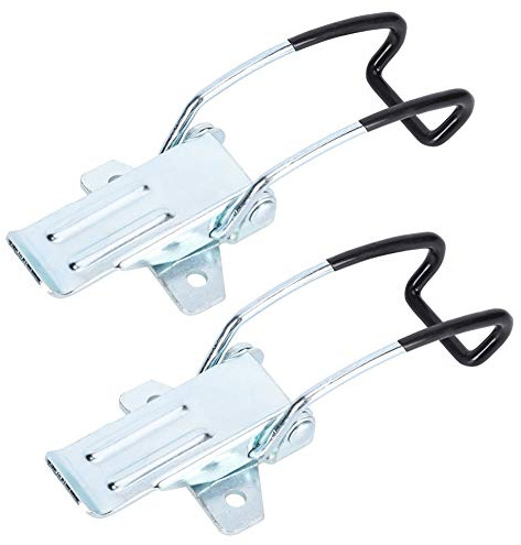 Stainless Steel Spring Loaded Buckle, Iron Nickel Plating Toggle Latch Catch Clamp Clip Duck Billed Lock Casting Hinge Curved Industrial Vacuum Cleaner for Luggage Aviation Boxes