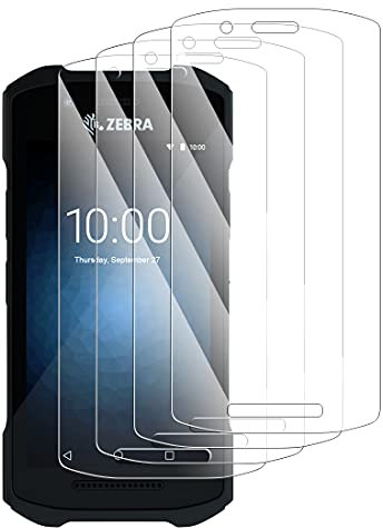 KARYLAX - Flexible Glass Screen Protector, 9H Hardness, Anti-Scratch, Screen Protector for Zebra TC21 Smartphone (Pack of 4)