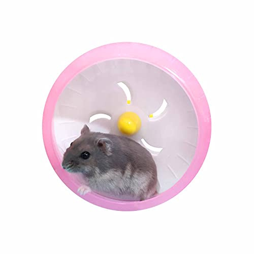 Andiker Hamster Running Wheel 4.72”, Silent Jogging Exercise Toy Hamsters Cage Accessory for Drawf Hamster Golden Silk Shih Tzu Bear