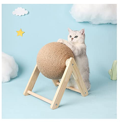 Katze Kratzer Ball Spielzeug Kätzchen Sisal Seil Ball Board Schleifpfoten Katzen Scratcher Spielzeug Kratzer Sachen Sisal Wand Kätzchen Kratzer (Größe : L.)
