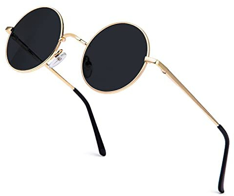 ANYLUV Sonnenbrille Herren Polarisiert, Runde Sonnenbrille Herren Damen Klassische mit UV-Schutz