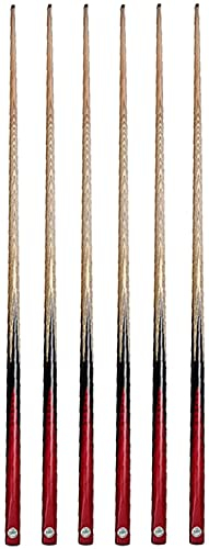 Pool-Queue, Eschenholz, Erwachsene, kurzer Schläger, Pool-Queue, 47 Zoll, 17 Unzen, Kinder-Billard-Queue, öffentliche Stange, geeignet für Kinder und Billardhalle, Pool-Queue, 6-teiliges Set