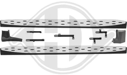 DIEDERICHS 6523033 Trittbrett Trittstufe beidseitig Aluminium Kunststoff