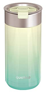 QUOKKA VASO CAFE TERMICO ACERO INOXIDABLE BOOST LEMON LIME 400 ML