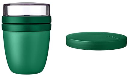 Mepal - Lunchpot Switch Ellipse - mach aus deinem Lunchpot einen Snackpot - Praktischer Müslibecher - Geeignet für Tiefkühler, Mikrowelle & Spülmachine - Vivid Green