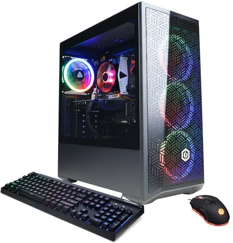 CyberPowerPC Gamer Xtreme VR Gaming PC, Intel Core i5-14400F 2.5GHz, GeForce RTX 4060 8GB, 16GB DDR5, 2TB PCIe Gen4 SSD, WiFi Ready & Windows 11 Home (GXIVR8060A20)