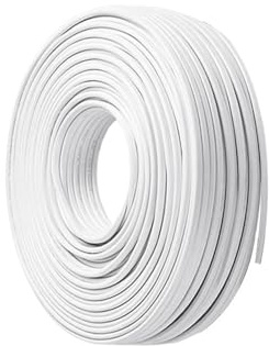 10m Fil électrique Câble, 2-3 rigide Conducteurs, 1mm² - 2.5mm² PVC Fil Câble, BVVB fil de cuivre pur, DIY Fil Câble(2-core x 1.5mm²)