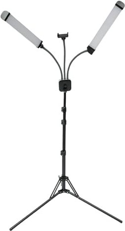 LOIRIIC Kosmetiklampe mit Stativ, 40W Kosmetik Lampe Einstellbare Helligkeit mit Stativ für Wimpern, Maniküre, Tattoo, Makeup, Live Streaming und Fotostudio, Fotolicht,3000-6000K Dimmbare