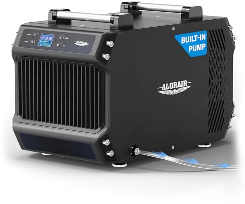 ALORAIR 145 Pint Crawl Spaces Dehumidifier with Pump and Drain Hose, Auto Defrost for Crawlspaces, Commercial, Basements, and Large Rooms up to 1800 Sq.Ft