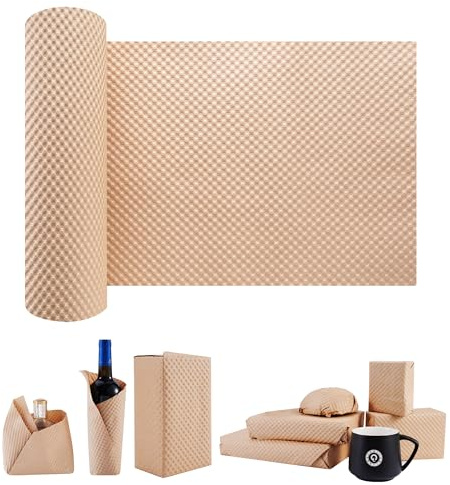 SZSYumUnion Rollo de papel de burbujas – Papel de embalaje para mudanzas, envío y envoltura de regalos – Materiales de embalaje sostenibles para cajas de mudanza y artículos frágiles (30CM x 10M)