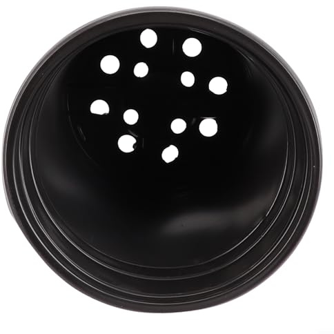 PETSTIBLE Pots de fleurs fiables en plastique noir compatibles avec différents types de plantes, y compris les orchidées et la jacinthe d'eau (B)