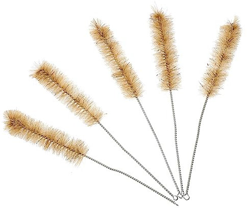 Veemoon 10 Piezas Cepillos De Nailon para Tubos De Ensayo De Laboratorio Cepillo Limpiador para Tubos De Nailon para Química y Laboratorio