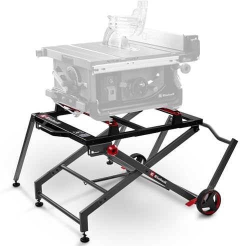 Original Einhell såg-underrede E-Stand TSS (underrede för bordscirkelsågar, fällbar, bärhandtag, hjul, robust stålkonstruktion, stabilitet)