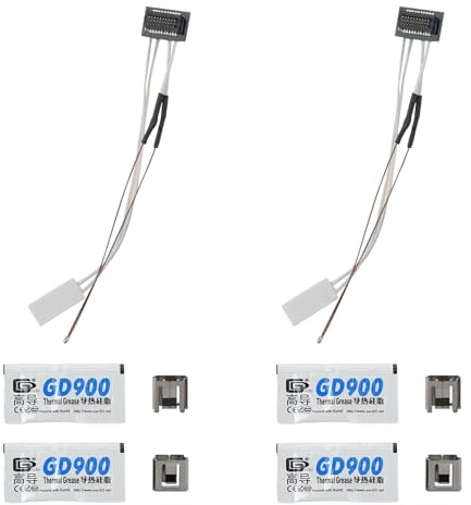 2 Stück 3D Drucker Zubehör für Bambu Lab P1P/P1S, 24V 48W Heizpatrone | mit Thermistor Temperatursensor für 3D-Druck Thermistor HotAAend Ersatzteile Ceramik Heizungsthermistor für Bambu Lab P1P/P1S
