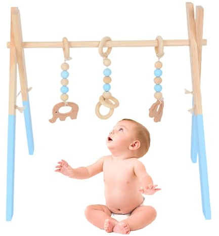 Turnhallenrahmen aus Holz - Geruchloser Holzrahmen für er-Fitnessstudio | -Lernspielzeug für Wohnzimmer, Neugeborenenzimmer, frühkindliches Bildungszentrum, Kinderzimmer