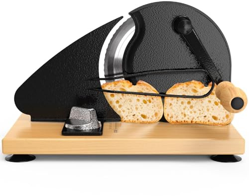 for Homemade Sourdough Bread Versatile Manual Slicer Hand Crank Adjustable Width Bread Slicer for Homemade Bread Slicer