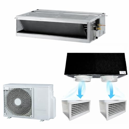 Condizionatore Canalizzato Econo18000 BTU Inverter R32 A++ con Kit Plenum 2 Vie – Climatizzatore in Pompa di Calore Mod. CM18F.NA0