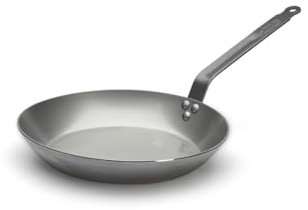De Buyer Carbone Plus Padella lionese, diam 30 cm, 5110.30, Acciaio Inossidabile