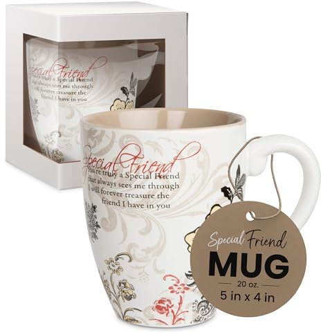 Pavilion Coffee Mugs - Mark My Words Special Friend Mug with You're Truly A Special Friend Text Design - Ceramic Coffee Cup for Friends, Microwave & Dishwasher Compatible - Multicolor, 20 oz