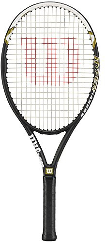 Wilson Hyper Hammer 5.3 Adult Recreational Tennis Racket - Grip Size 4 - 4 1/2, Black/White/Green