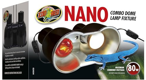 Zoo Med LF-36e Nano Combo Dome Lamp Fixture - Lampenfassung für Nano-Terrarien 2 x 40 W E27