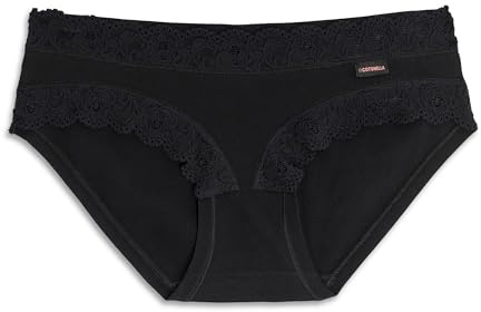 Cotonella, Mini Slip in Morbido Cotone bielastico dai Bordi Vita Extra Comfort e Bordo Gambe in Morbido Pizzo Elastico - Art. AD179