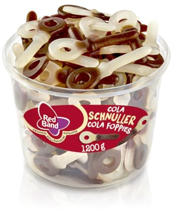 Red Band - Cola Schnuller - Weingummi - Fruchtgummi - Dose mit 1,2 kg