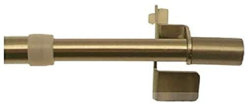 Ateliers28 Vitrage Tringles Autobloquantes Pressfix, diam 10 cm, 1 Tringle Extensible Autobloquante Embout Cylindre 30-50, Décor Laiton T10017835