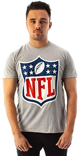 NFL Jersey T-shirt för män | amerikansk fotbollsmatch kortärmad grå topp | spelare klädvaror, Grå, S