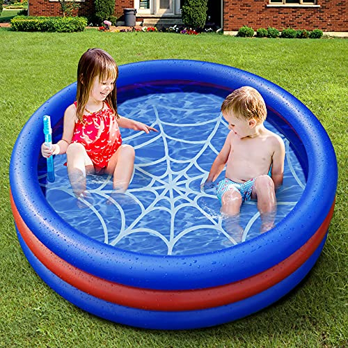 Piscine Gonflable Piscine pour Enfants, onozio Pataugeoire Kiddie Gonflable Piscine d'été sur l'eau Piscine pour Intérieur Extérieur (120x30cm)