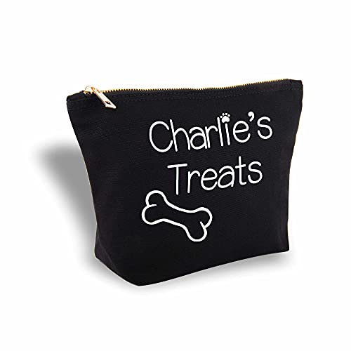 Printing Corner Personalised Dog Treat Bag (Large, Black)