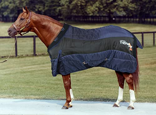 Horses Decke Box Thermo HOT 300 g Blau/Schwarz 155 cm, sehr gute Verarbeitung, schützt das Pferd vor Temperaturschwankungen, Regen und Insekten